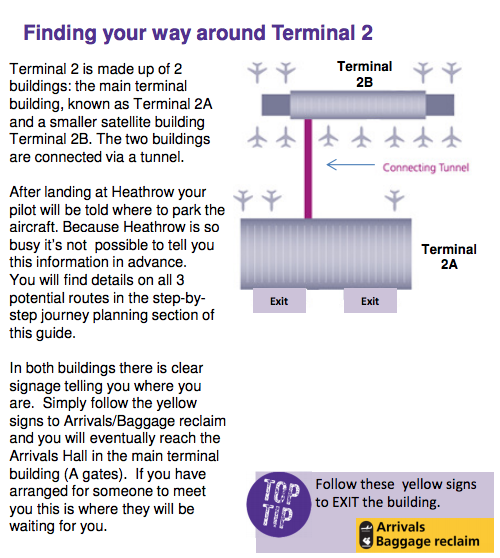 Descirption of Terminal 2 at Heathrow