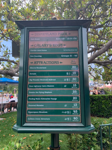 Digital Kiosk at Disneyland